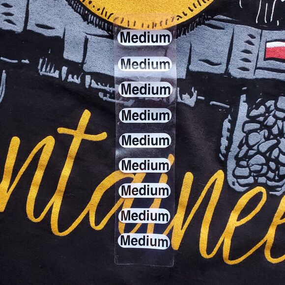 App State Mountaineers T Shirt Mens M Appalachian V Neck 100% Cotton Black NWT - Picture 6 of 16